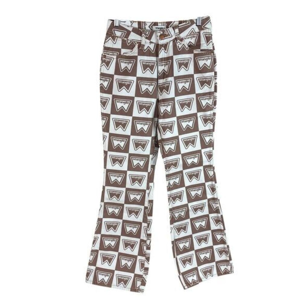 NEW Wrangler Womens Westward 626 High Rise Bootcut Monogram Jeans Size 25 Cotton